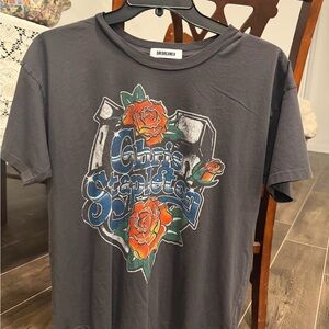 Daydreamer Charcoal Chris Stapleton Tee with Floral Accents